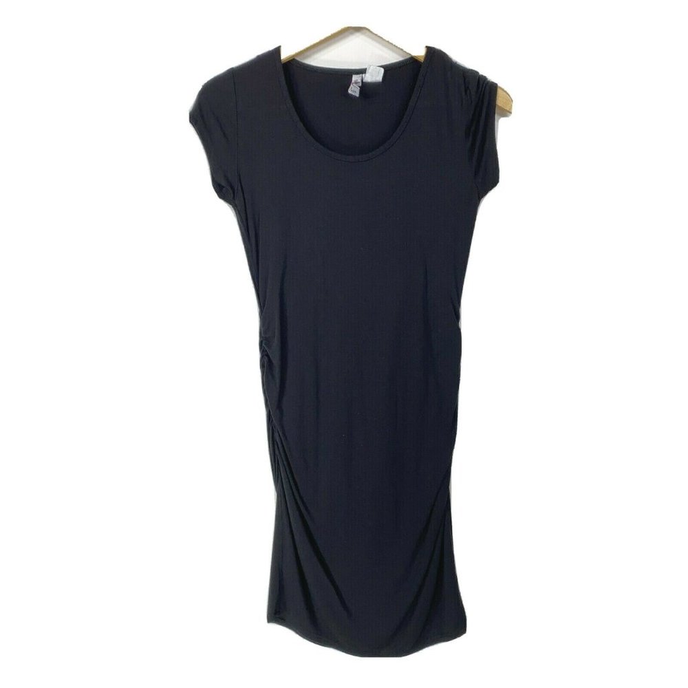 Times Two S Blouse Maternity Shirt Black Ruched